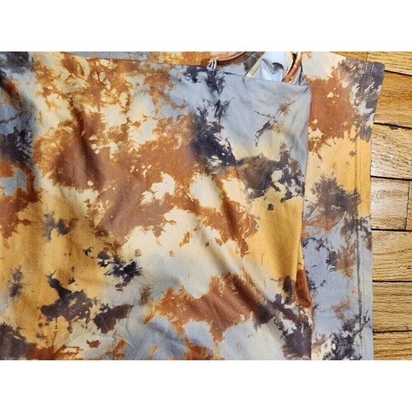 Shein Womens Cami Dress Multicolor Tie Dye Spaghetti Strap Cowl Neck L New - Picture 2 of 8